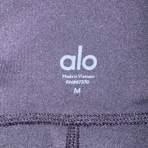 Alo Yoga High Waist Airbrush Legging Black Size M W5473R Athletic Tights - Picture 7 of 10